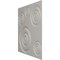 Ekena Millwork 19 5/8in. W x 19 5/8in. H Reece EnduraWall Decorative 3D Wall Panel Covers 2.67 Sq. Ft. WP20X20REGBW - alternate 6